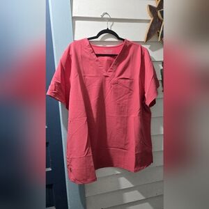 Mandala 3X Scrub Top Pink